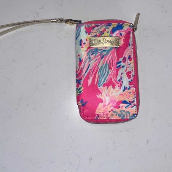 Lilly Pulitzer Handbags - Lillypullitzer pink   floral zippered wristlet